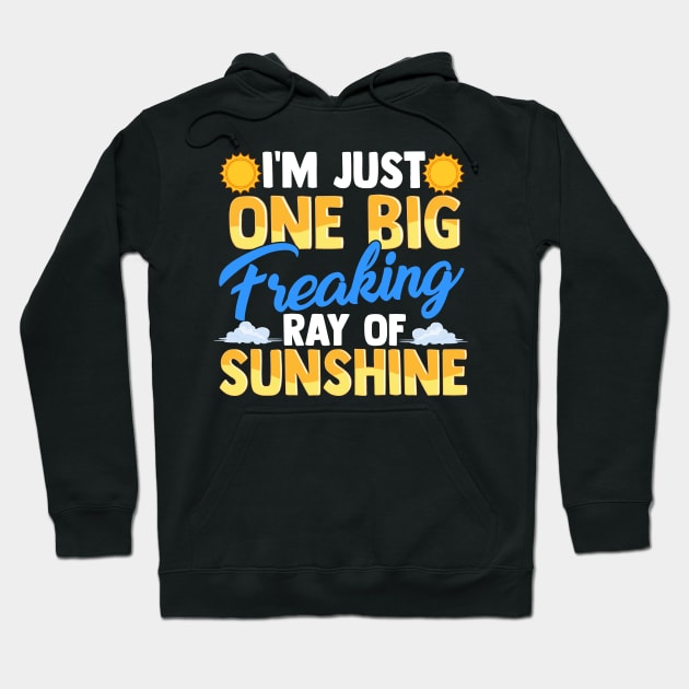 I'm Just One Big Freaking Ray Of Sunshine Hoodie by theperfectpresents